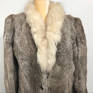 Sheepskin Coat Natural Rabbit